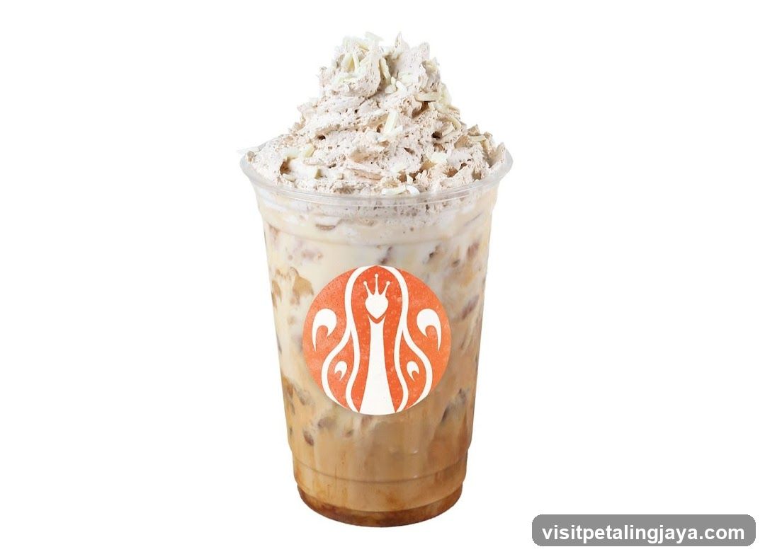 Iced Coffee Drink with Whipped Cream