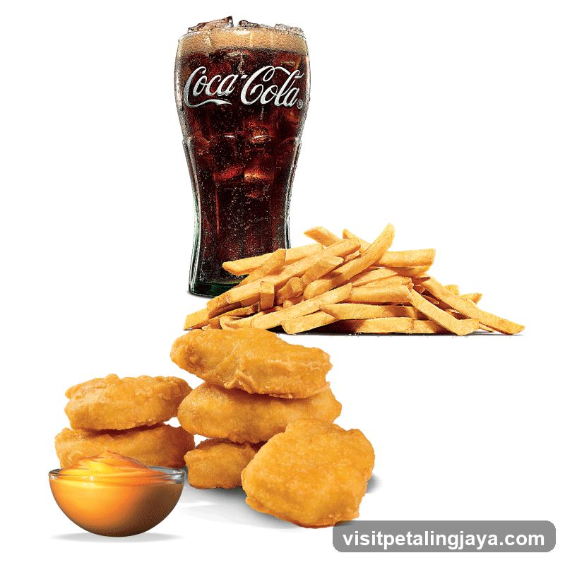 Coca-Cola and Chicken Nuggets with Fries