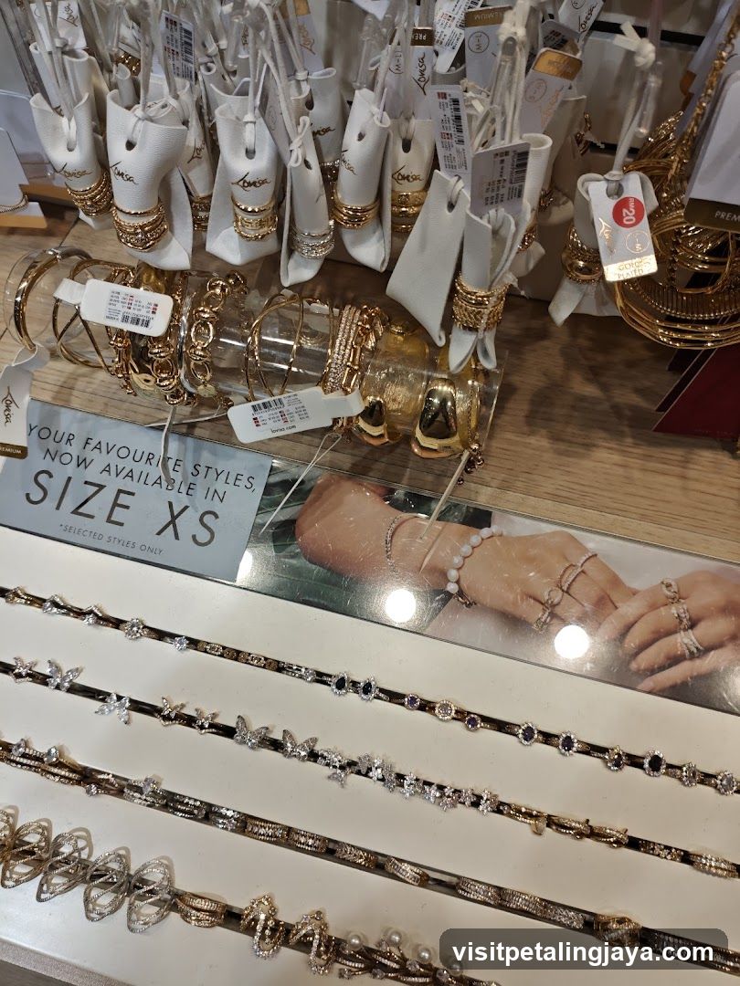 Jewelry Display in Store