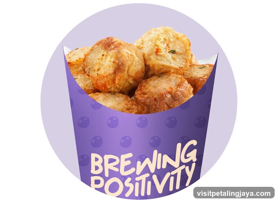 Fried Food in a Purple Container