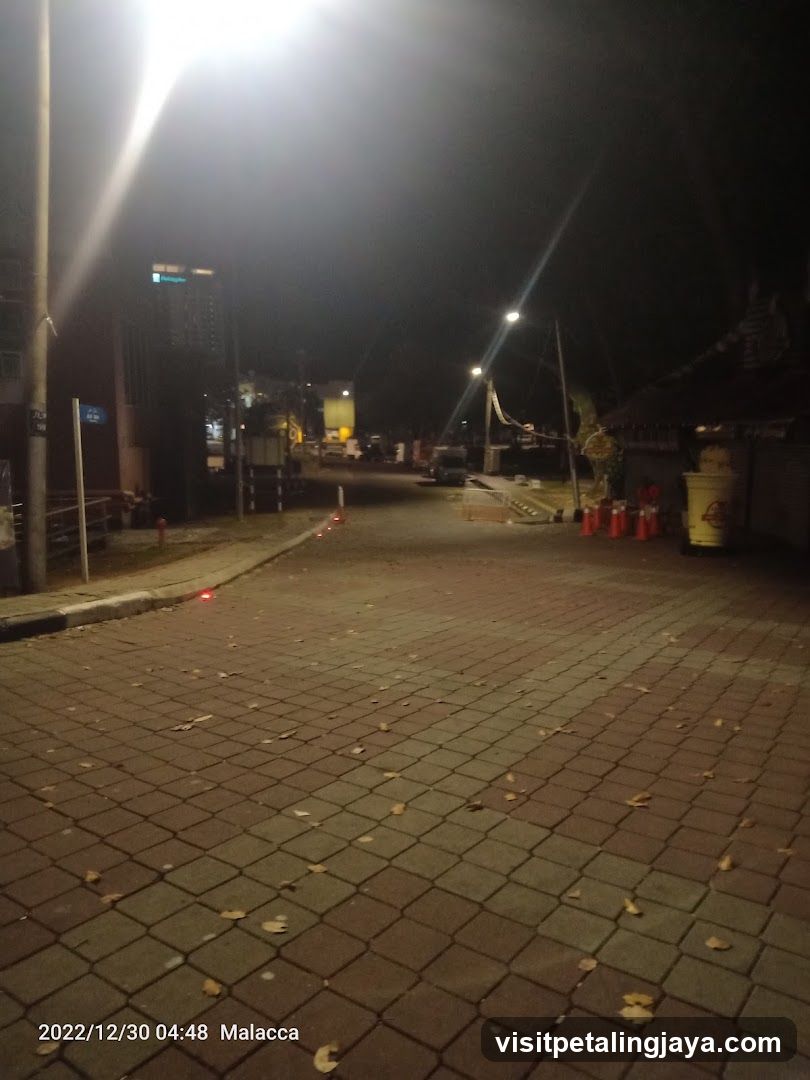 Nighttime street in Malacca