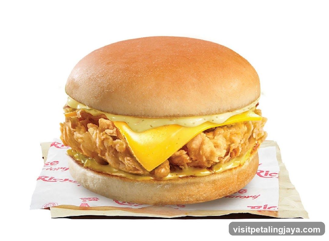 Crispy Chicken Burger with Cheese