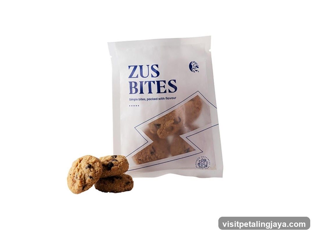 Zus Bites Cookies Packaging
