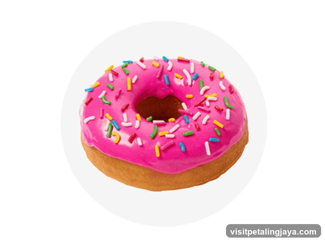 Pink Frosted Donut with Sprinkles