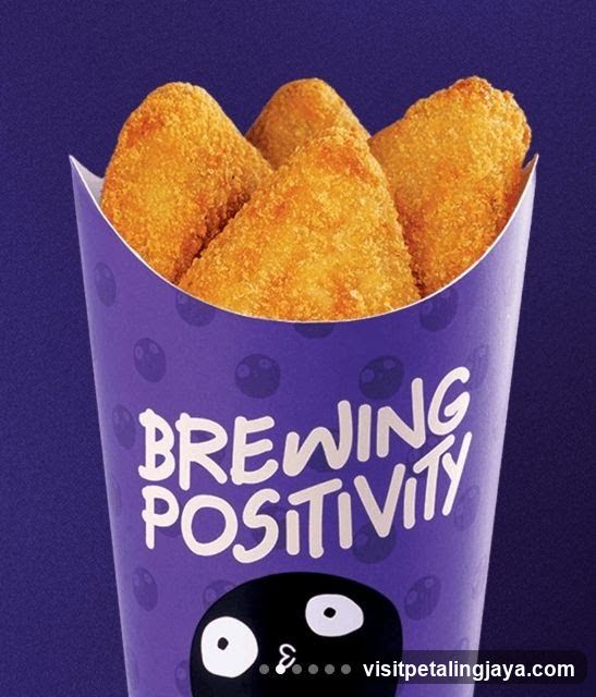 Fried Food in Purple Container