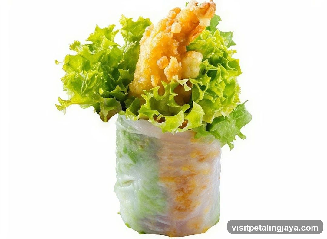 Shrimp and Lettuce Roll