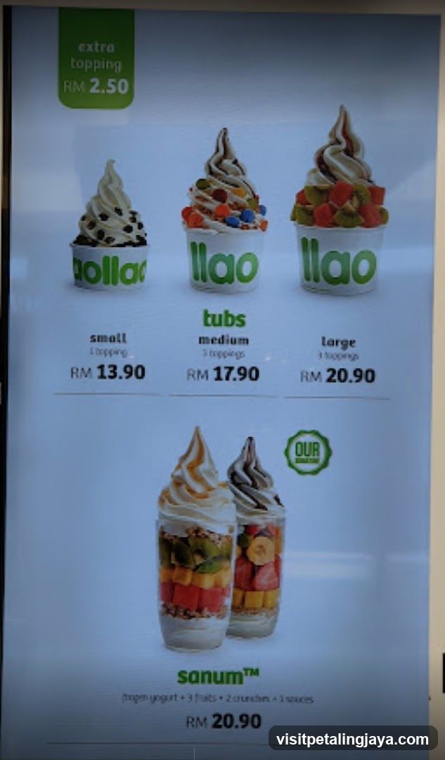 llaollao Menu
