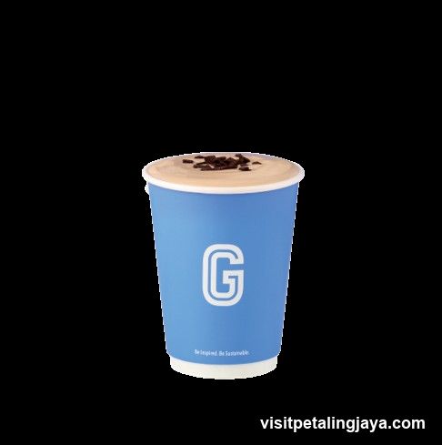Coffee cup with chocolate shavings
