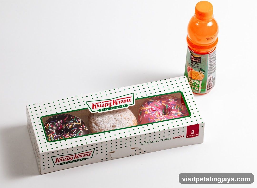 Krispy Kreme Doughnuts and Drink