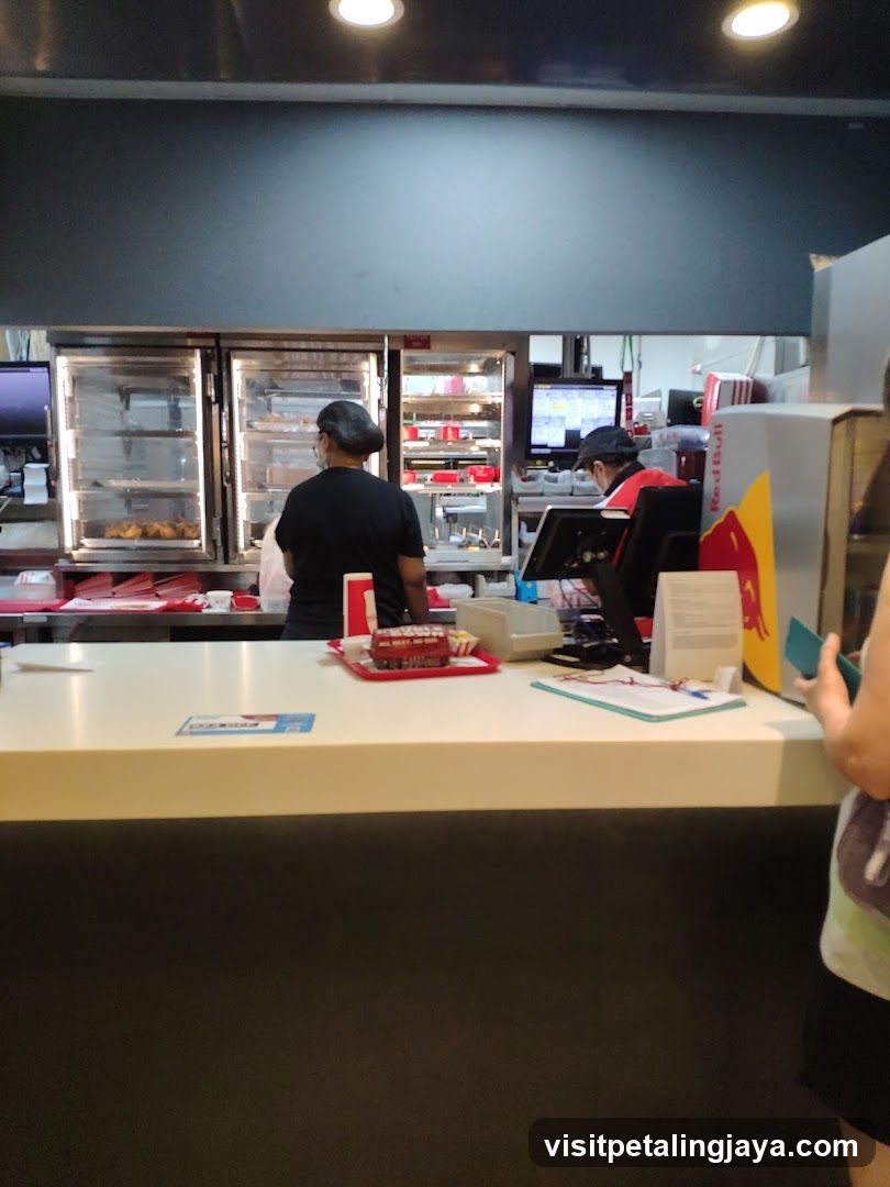 Fast Food Counter Interior
