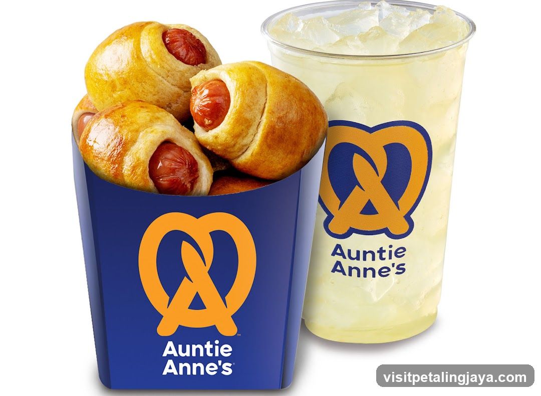 Auntie Anne's Pretzel Bites and Lemonade