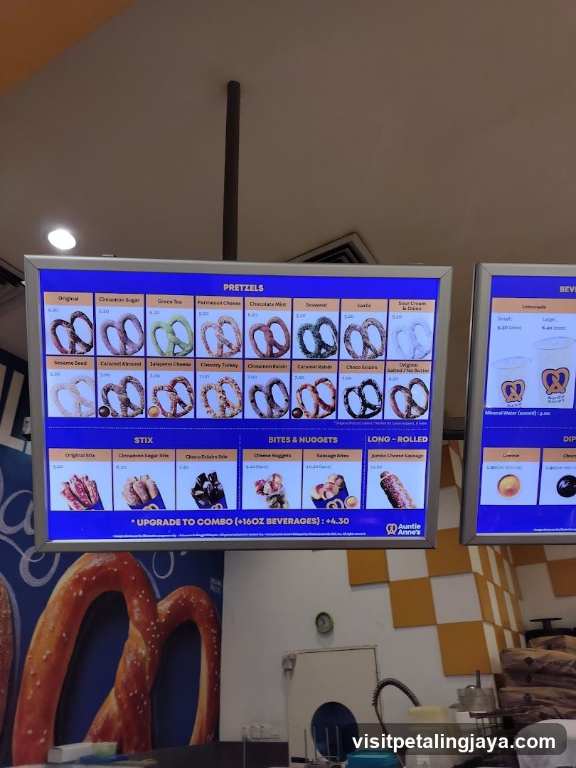 Auntie Anne's Menu