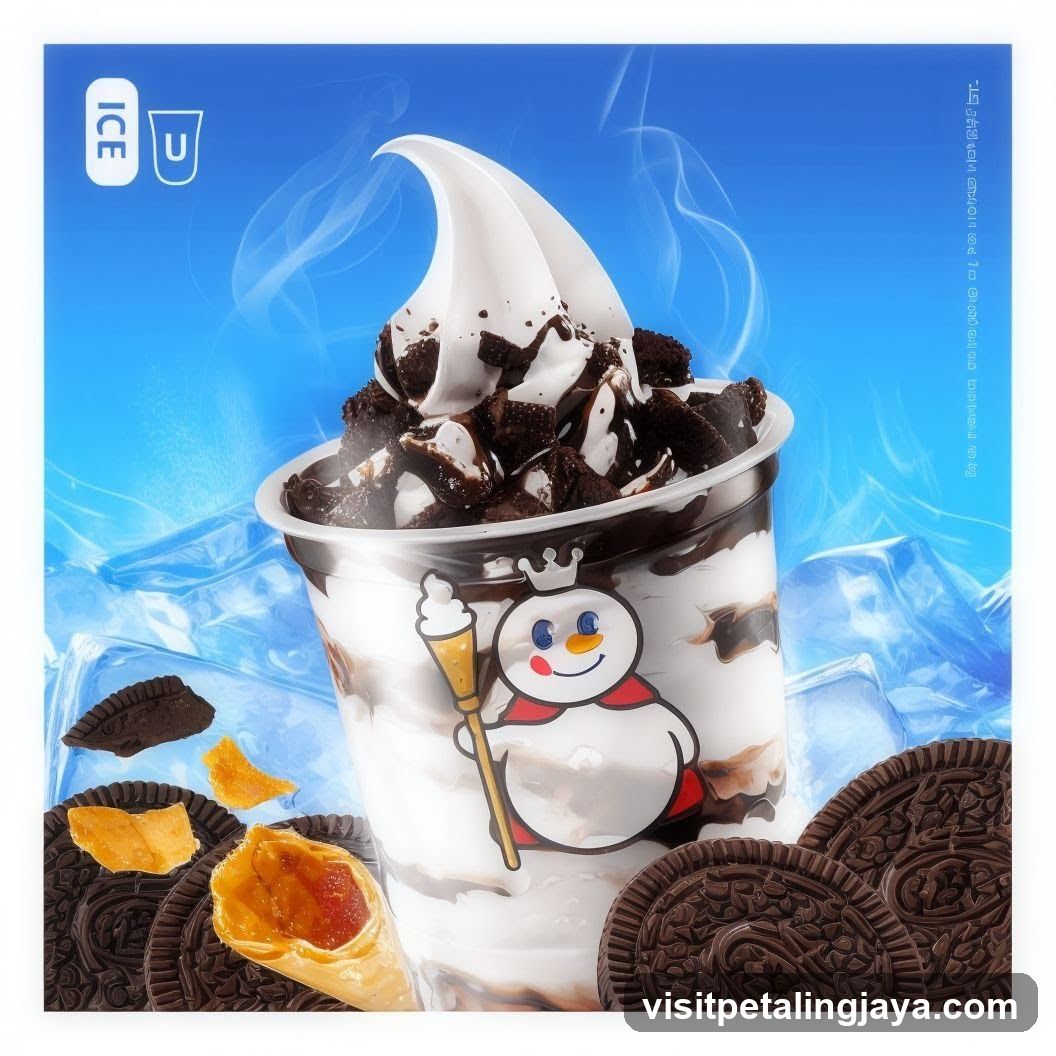 Dessert with Ice Cream and Cookies