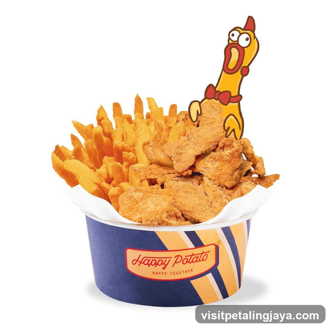 Happy Potato Fried Chicken and Fries Bucket