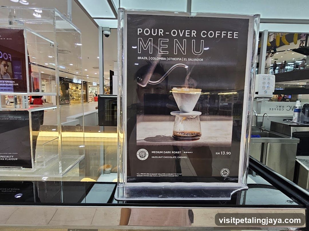 Pour-Over Coffee Menu