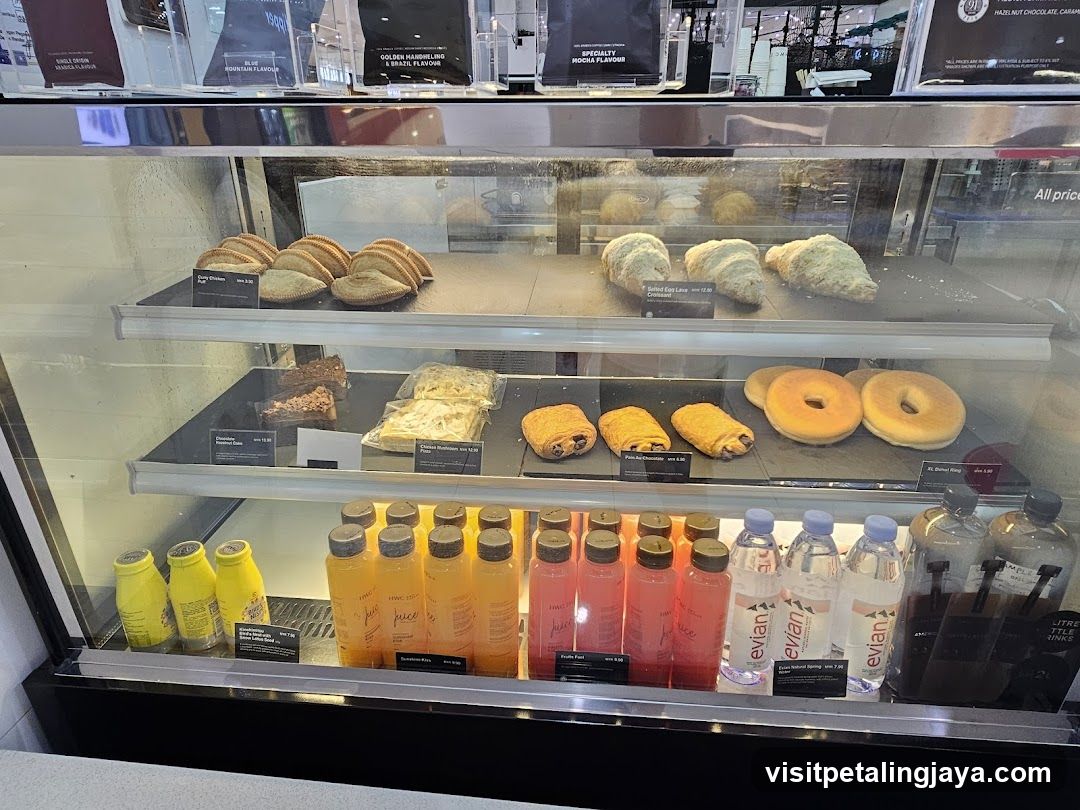 Pastries and Drinks Display