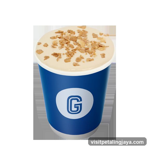 Creamy Drink with Cereal Topping