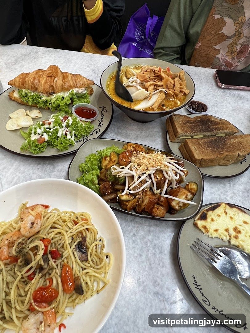 Table with various dishes