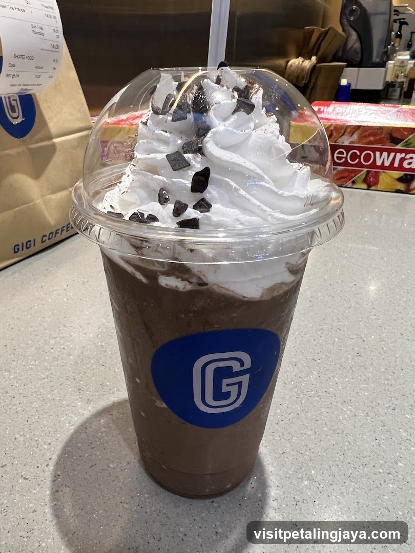 Chocolate Frappe with Whipped Cream