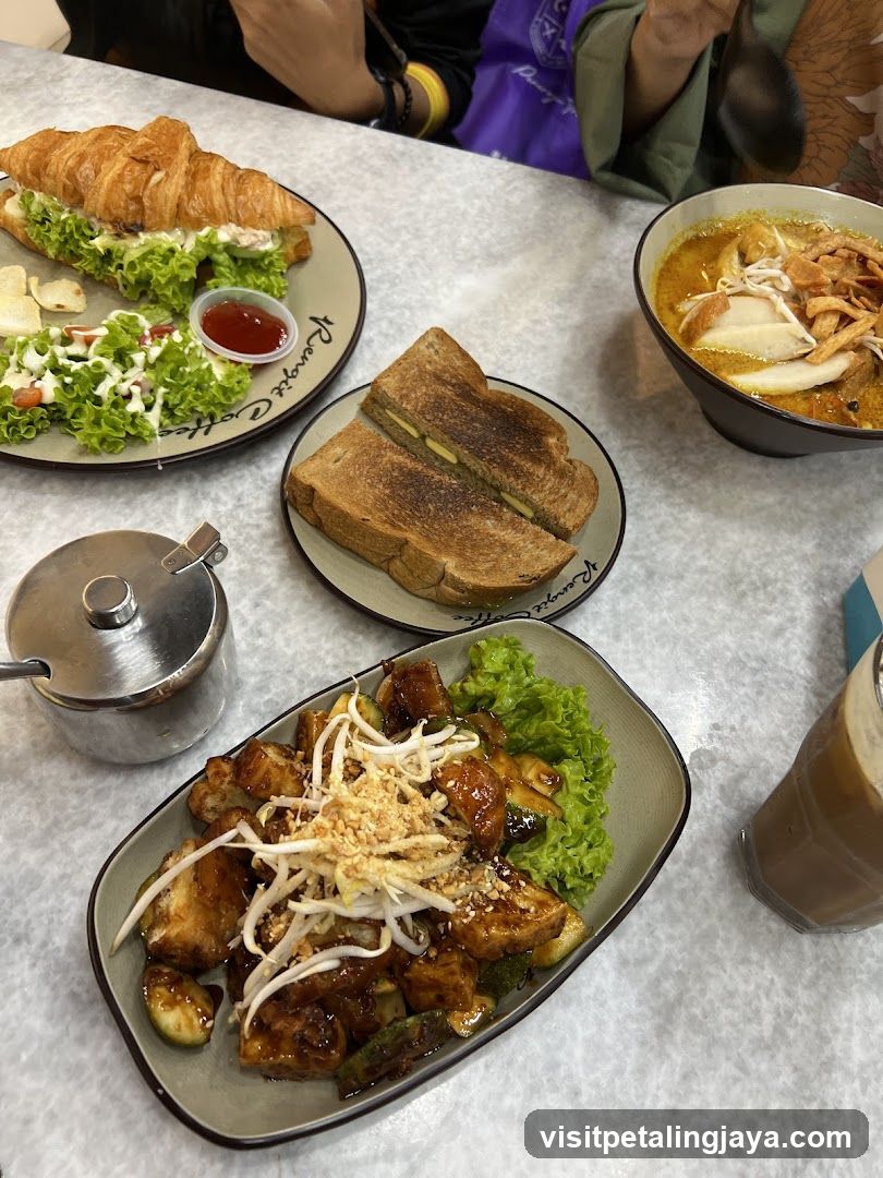 Assortment of Food on a Table