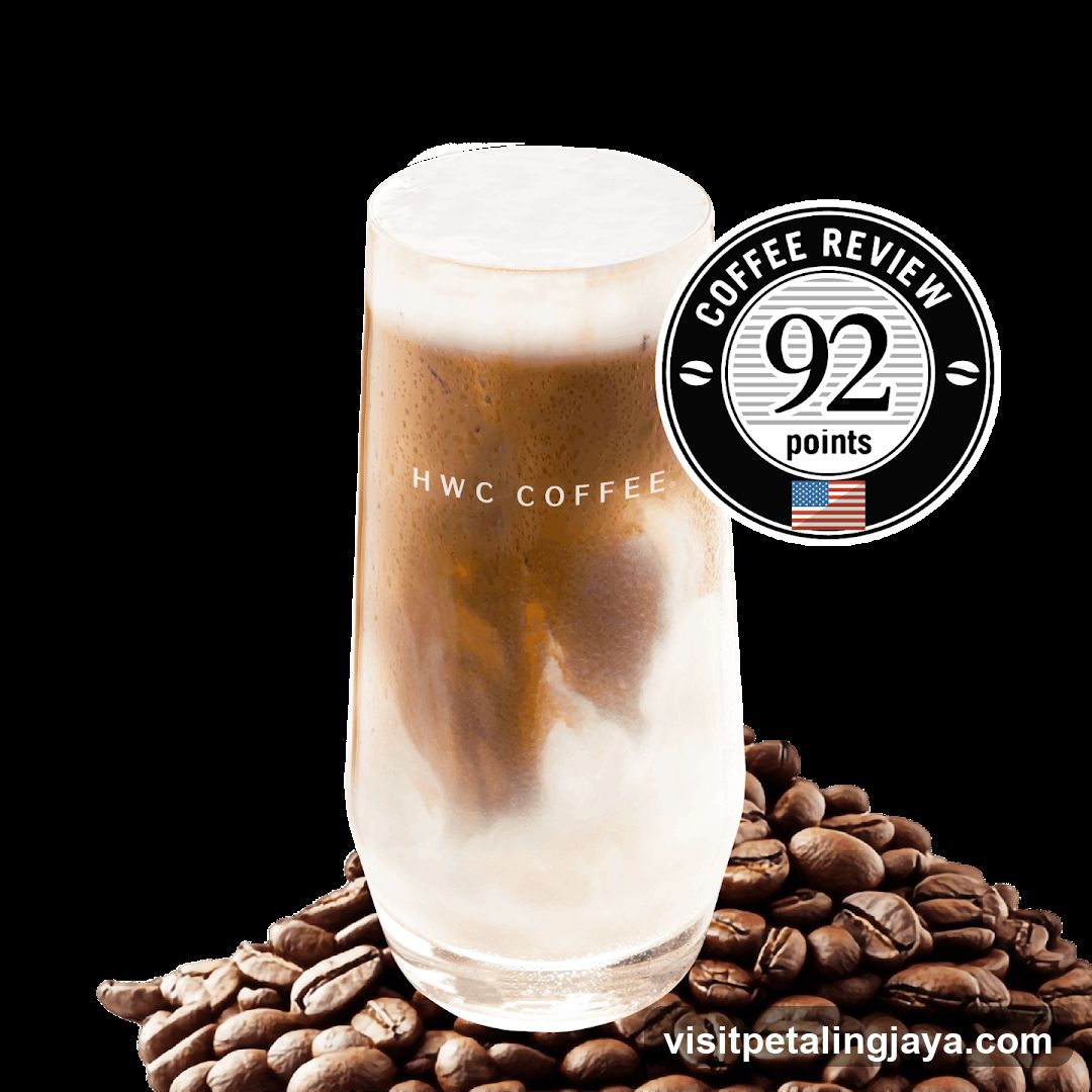 HWC Coffee Drink with Coffee Review Badge