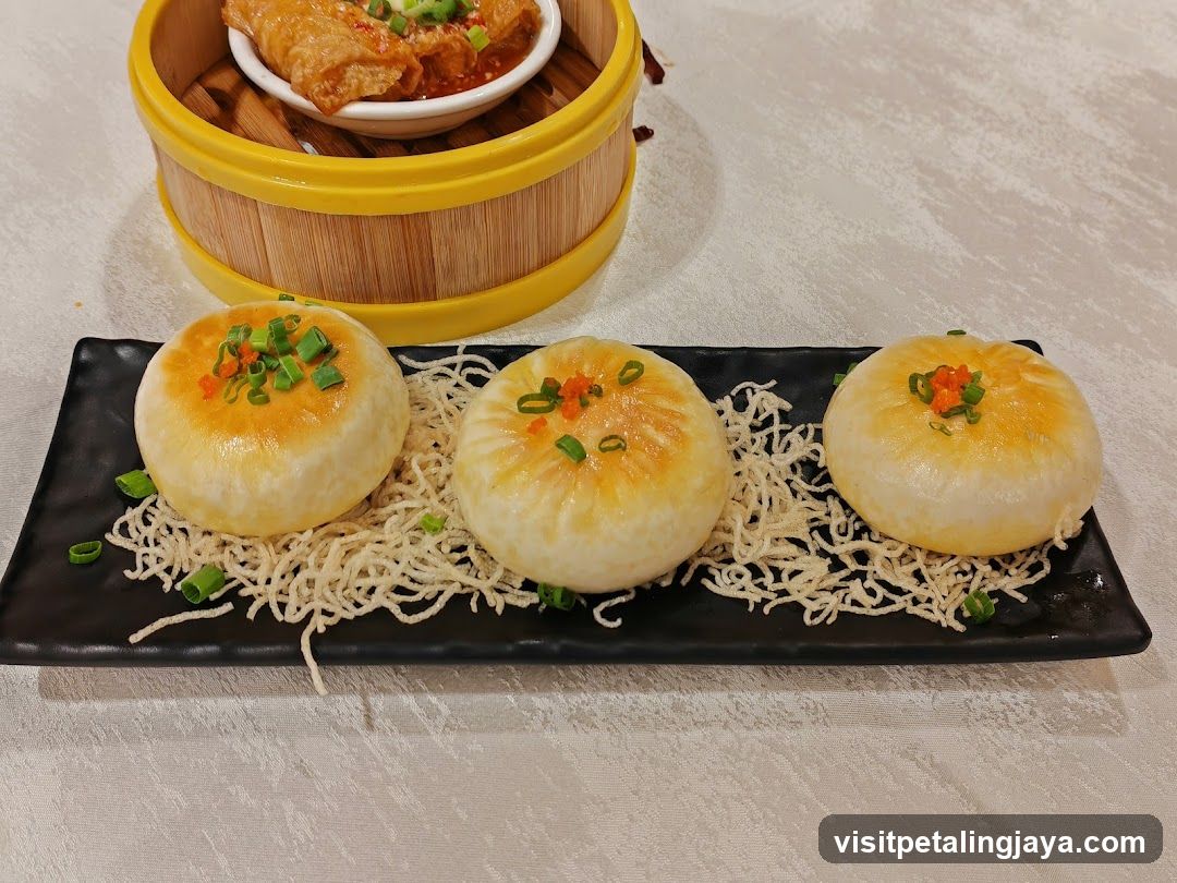 Pan-fried Buns with Crispy Noodles