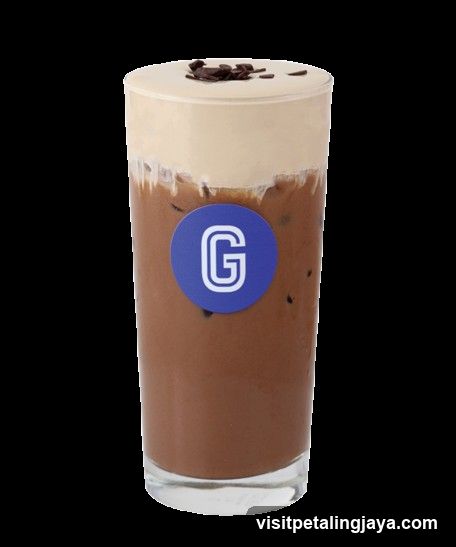 Chocolate Drink with Cream Topping