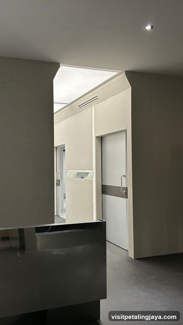 Modern Interior with Doors and Display