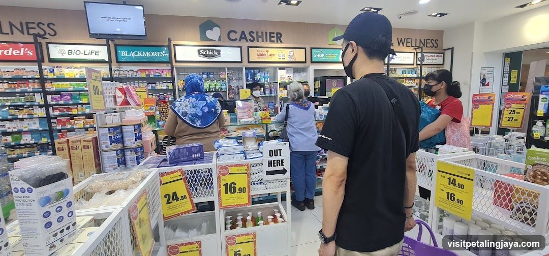 Pharmacy Interior with Customers