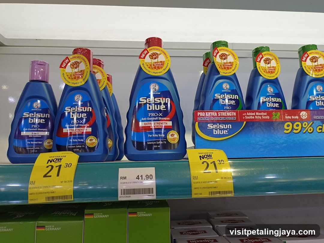 Selsun Blue Shampoo Display