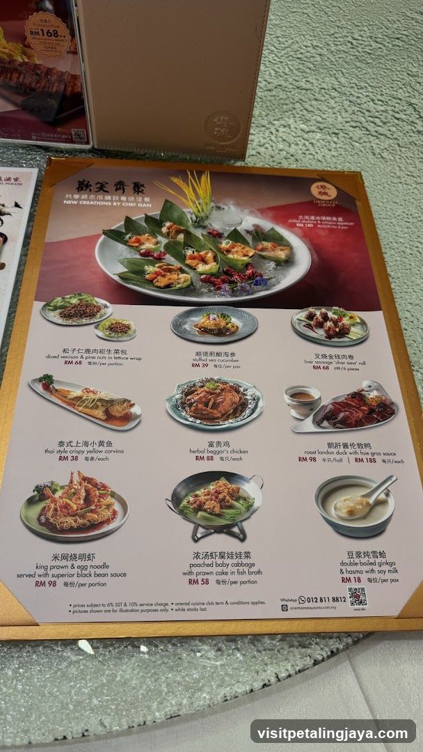 New Creations by Chef Gan