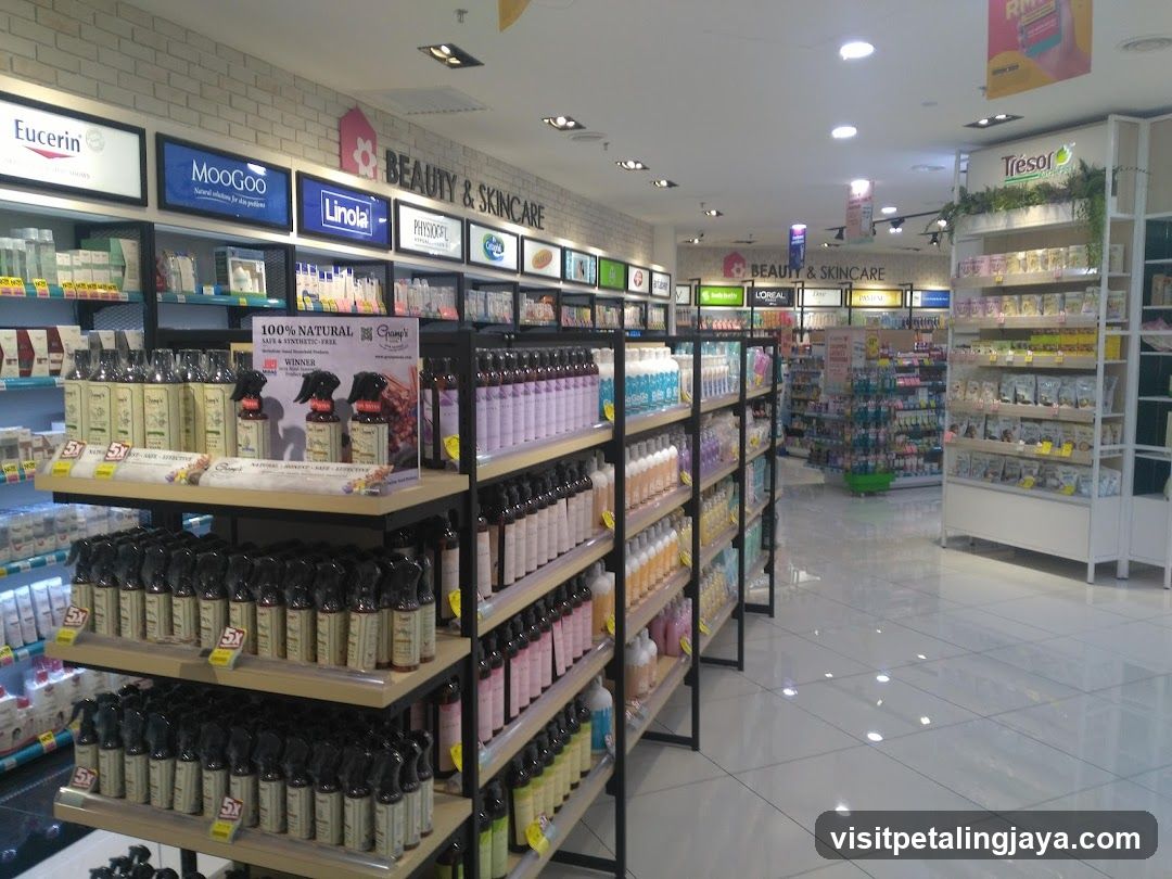 Beauty and Skincare Store Aisles