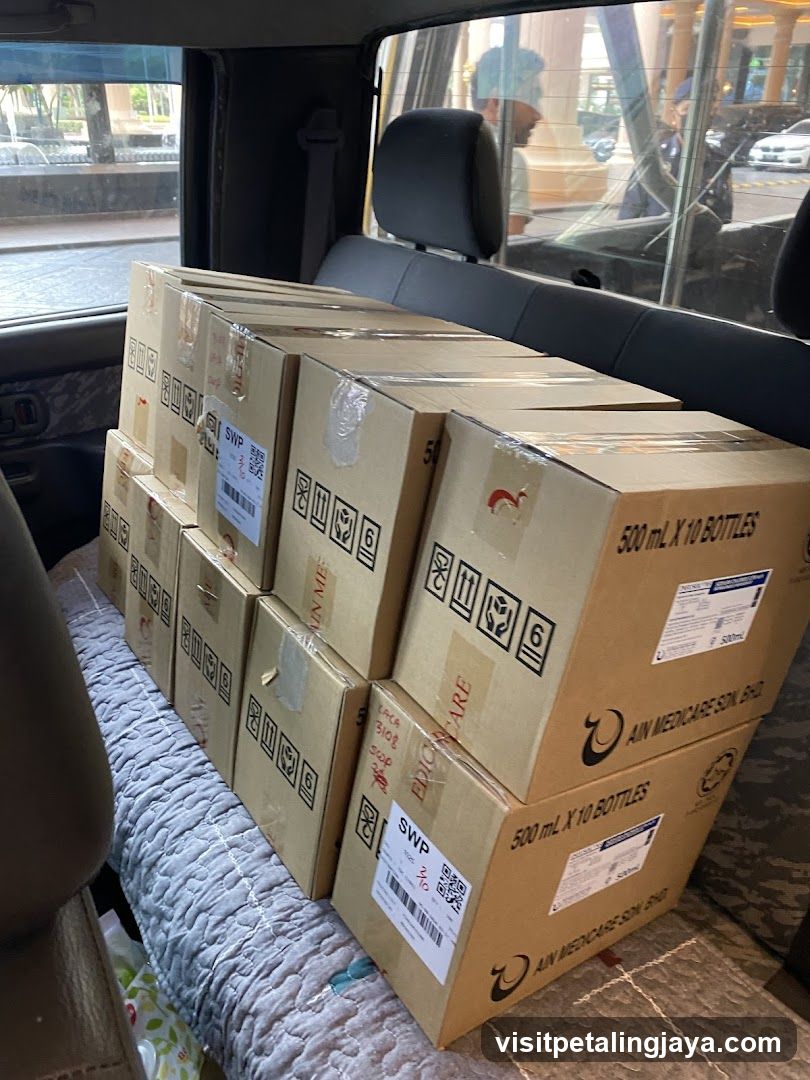 Boxes in a Vehicle