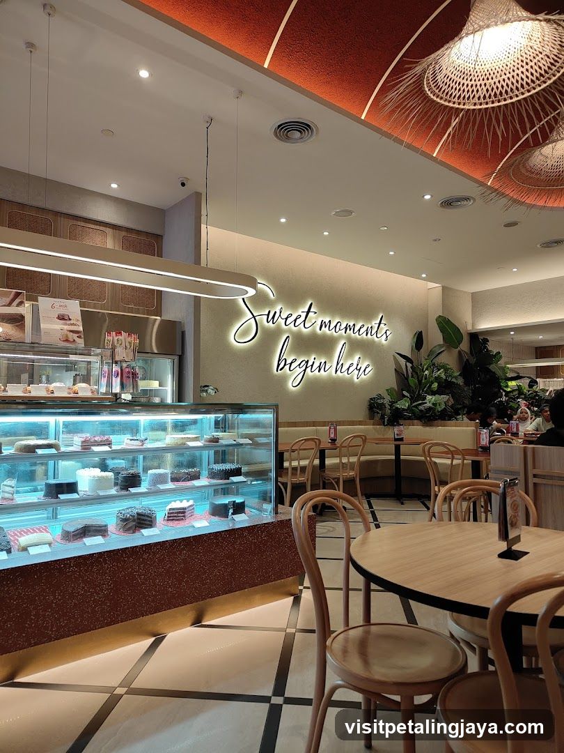 Interior of a cake shop