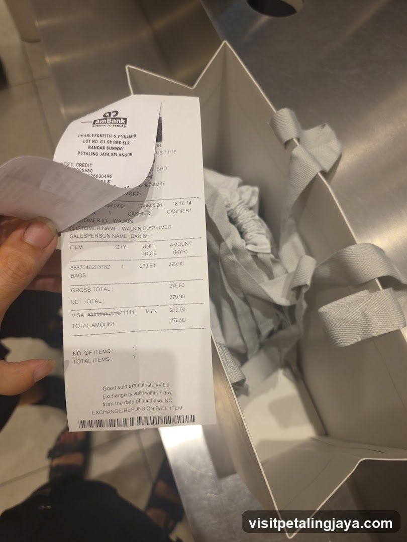 Receipt and Shopping Bag