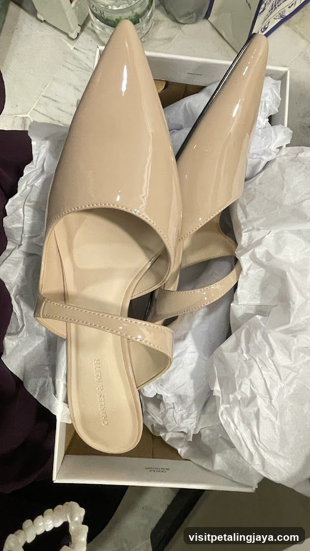 Beige Slingback Heels
