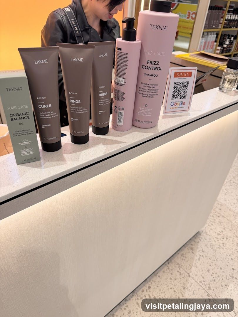 Hair Care Products Display
