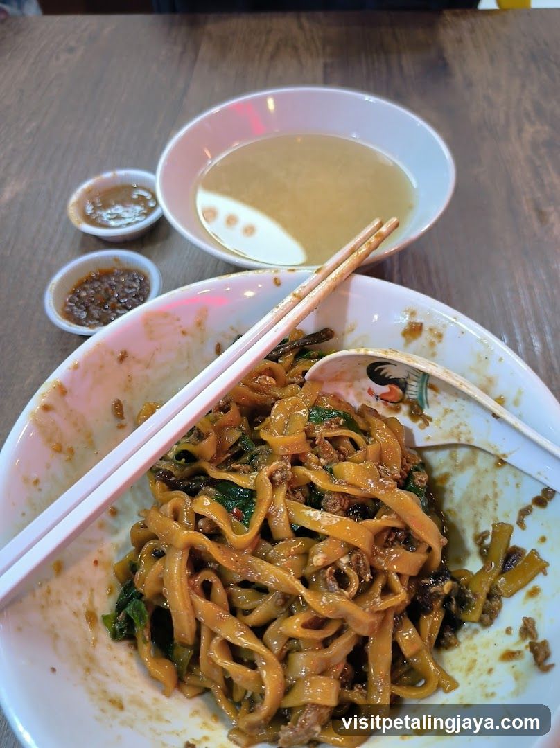 Noodles with Soup and Condiments