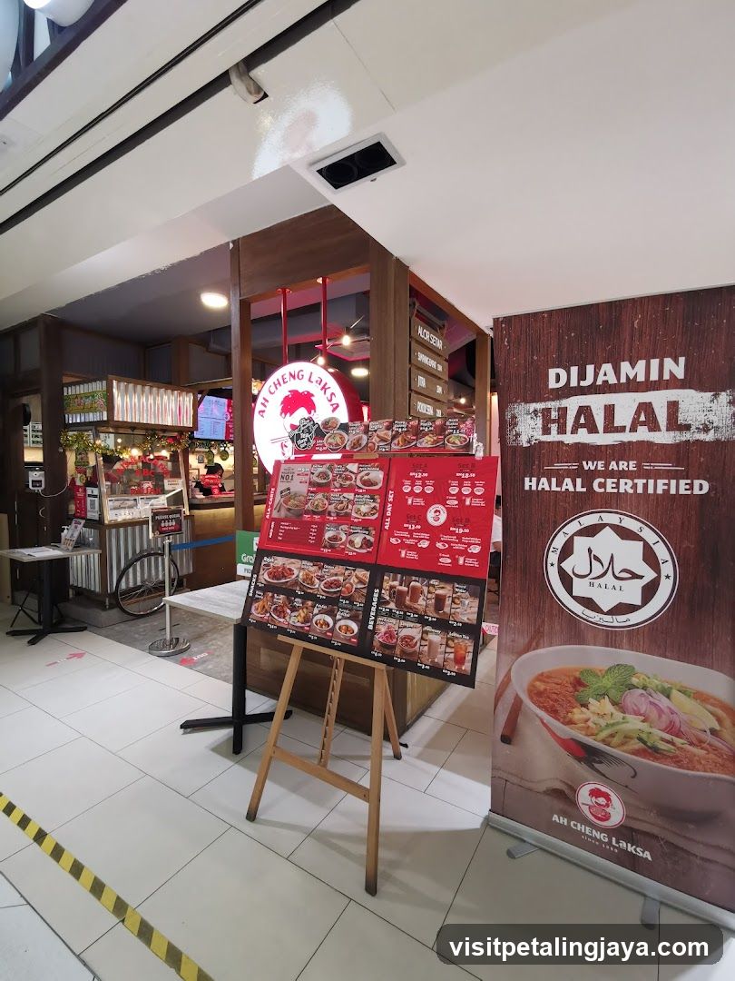 Restaurant Menu and Halal Certification Banner