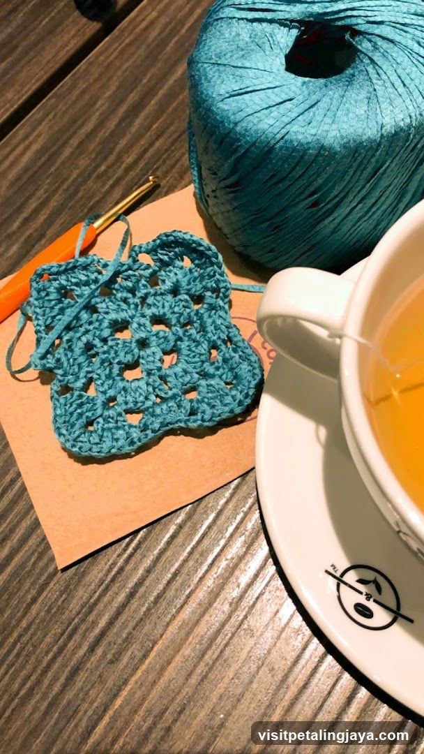 Crocheting and Tea