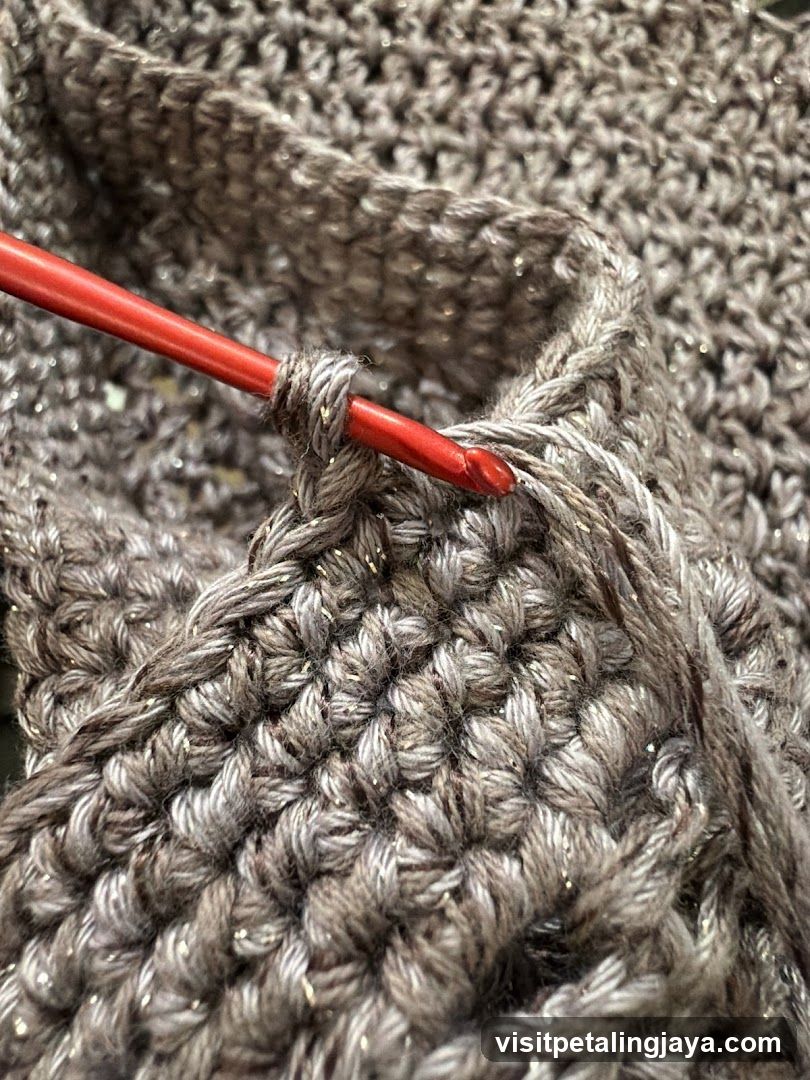 Crocheting with Metallic Yarn