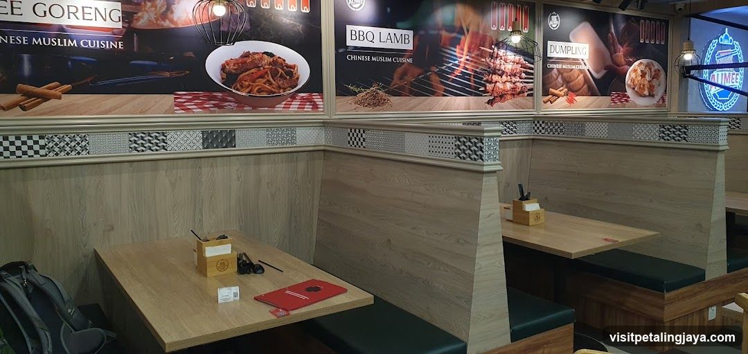 Restaurant Interior with Food Displays