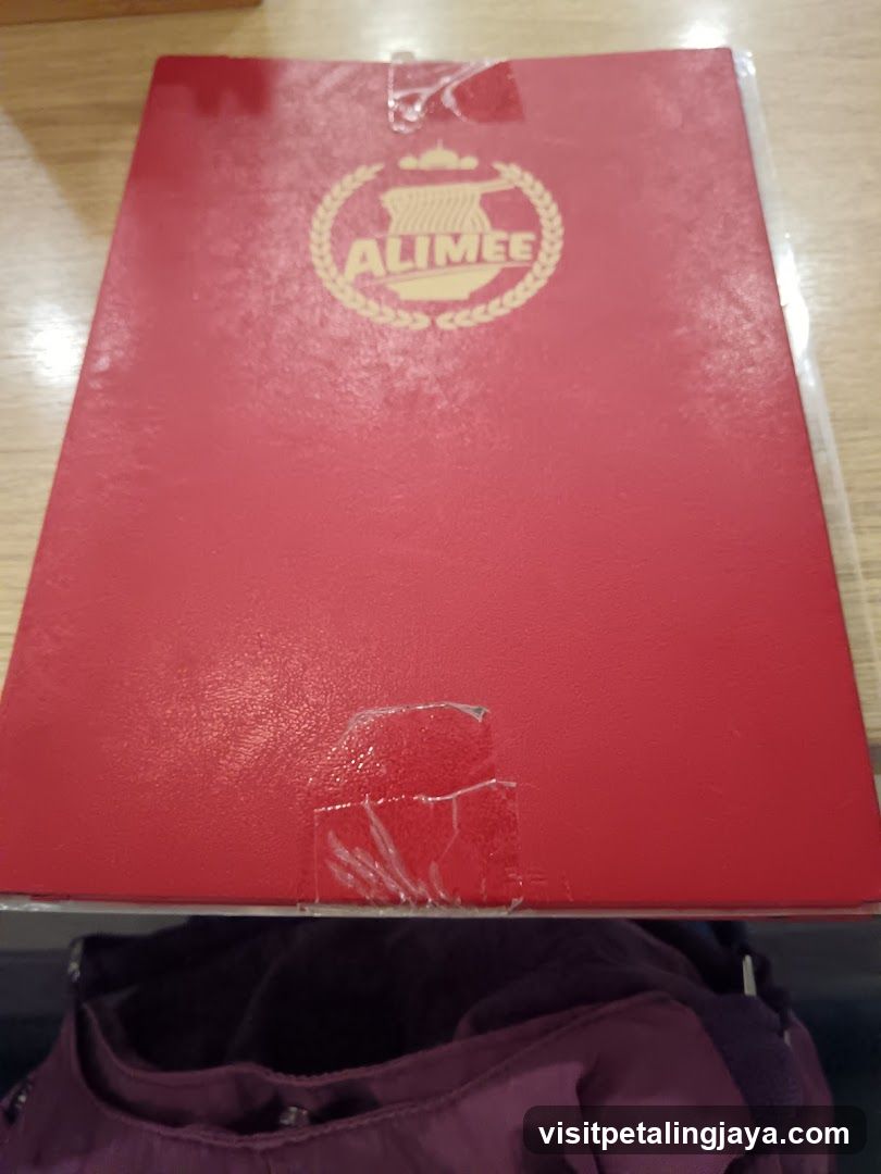 Red Menu Cover