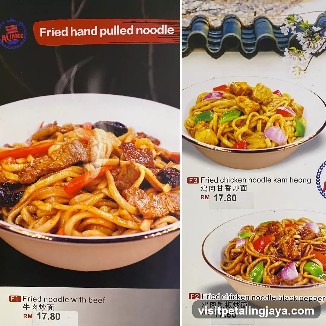 Fried hand pulled noodle