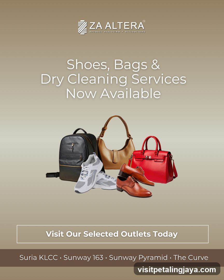 Za Altera - Alterations, Shoes, Bags and Dry Cleaning Services at Sunway Pyramid, Subang Jaya