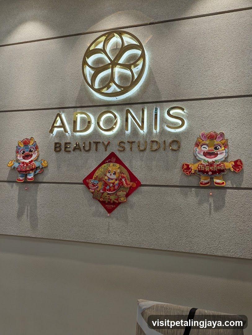 Adonis Beauty Studio Signage