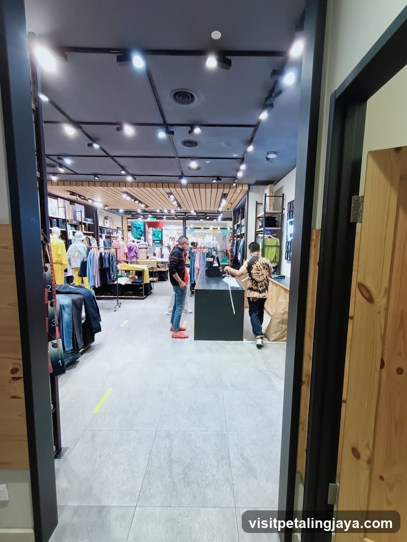 Clothing store interior