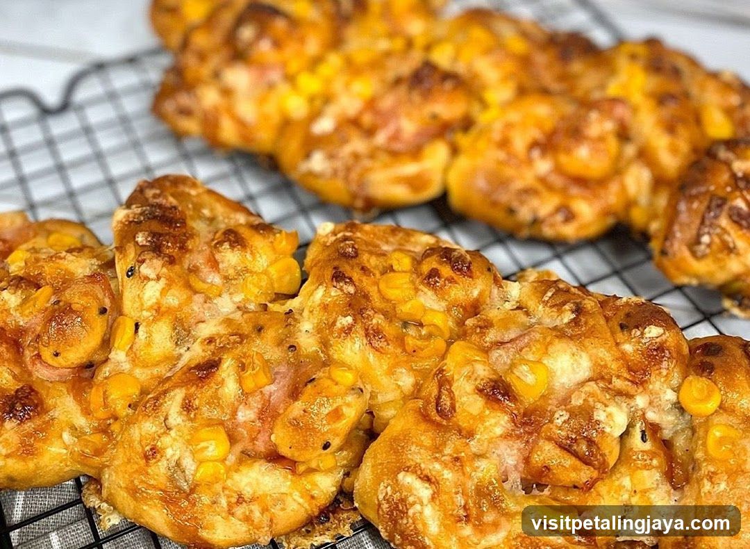 Golden Baked Buns with Corn and Cheese