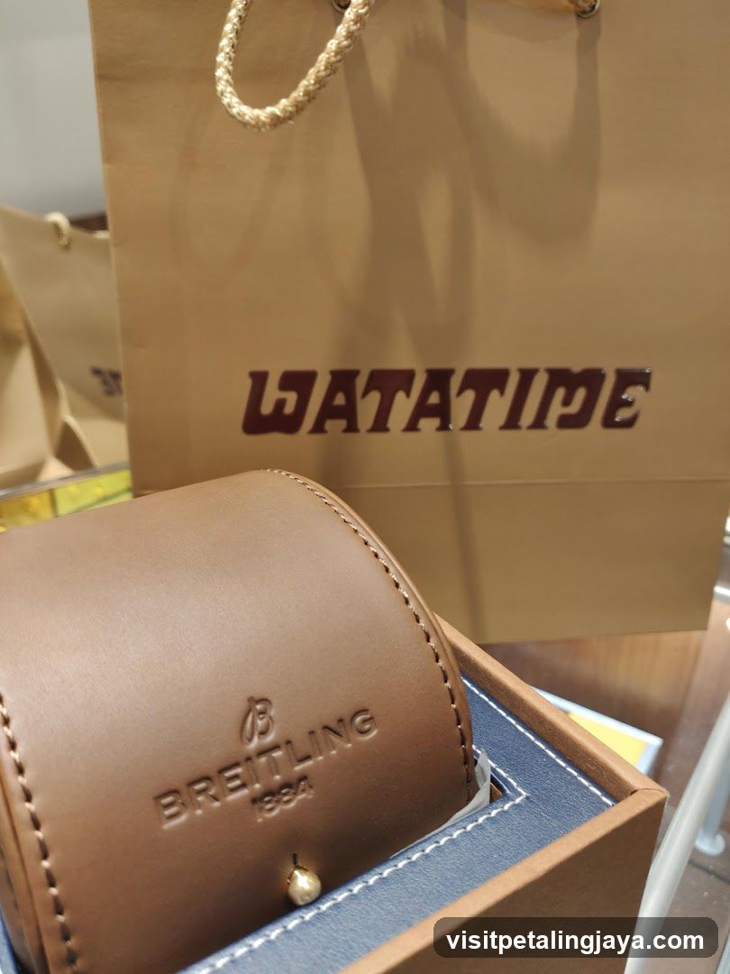 Breitling Watch Case and Shopping Bag