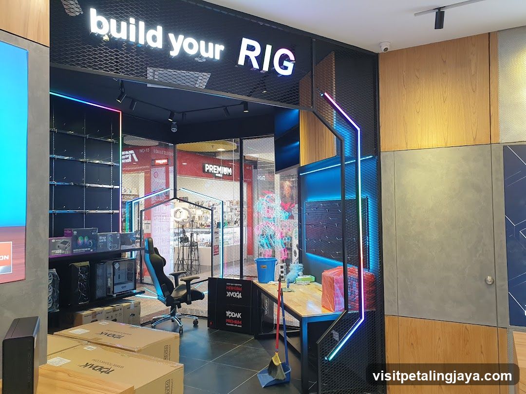 Computer store interior